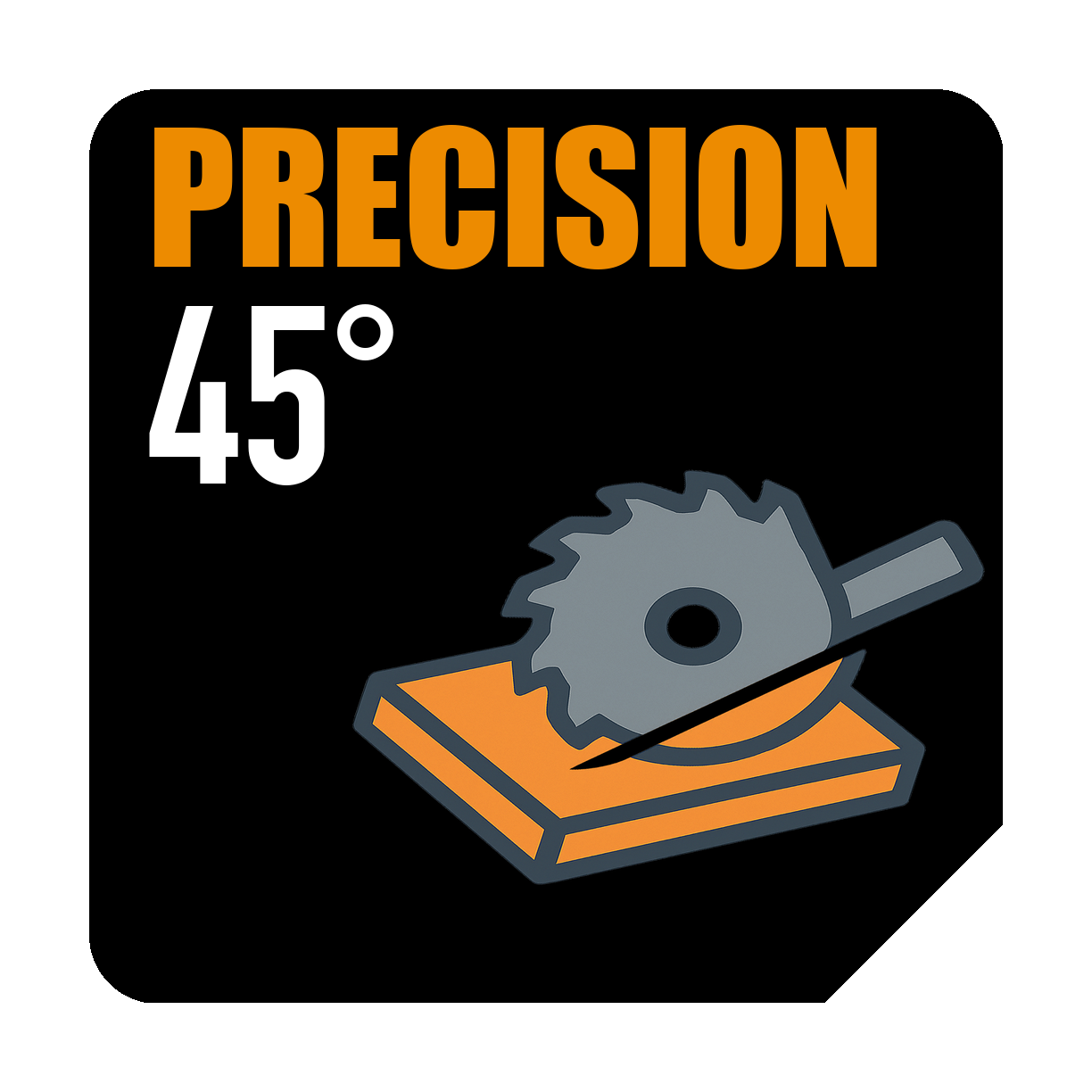 Capacititate de tăiere la 45 grade