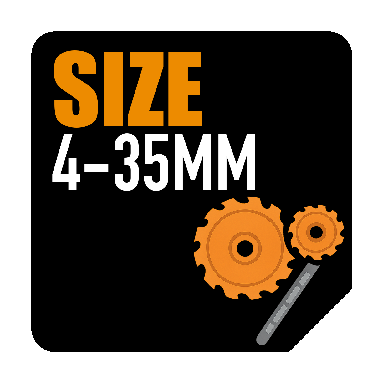 Cutting Diameter Range