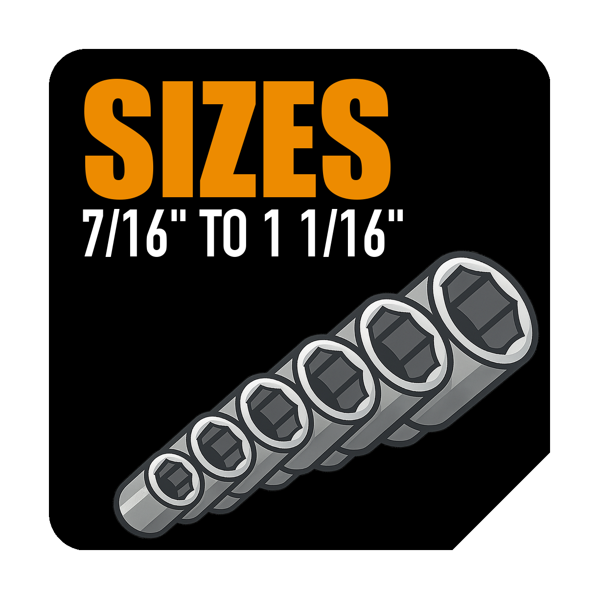 Tamaños de Llaves de Vaso