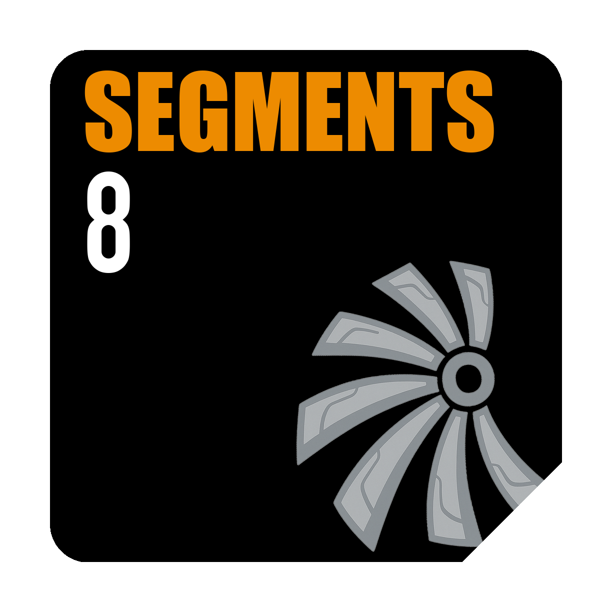 Segmentos de la cuchilla