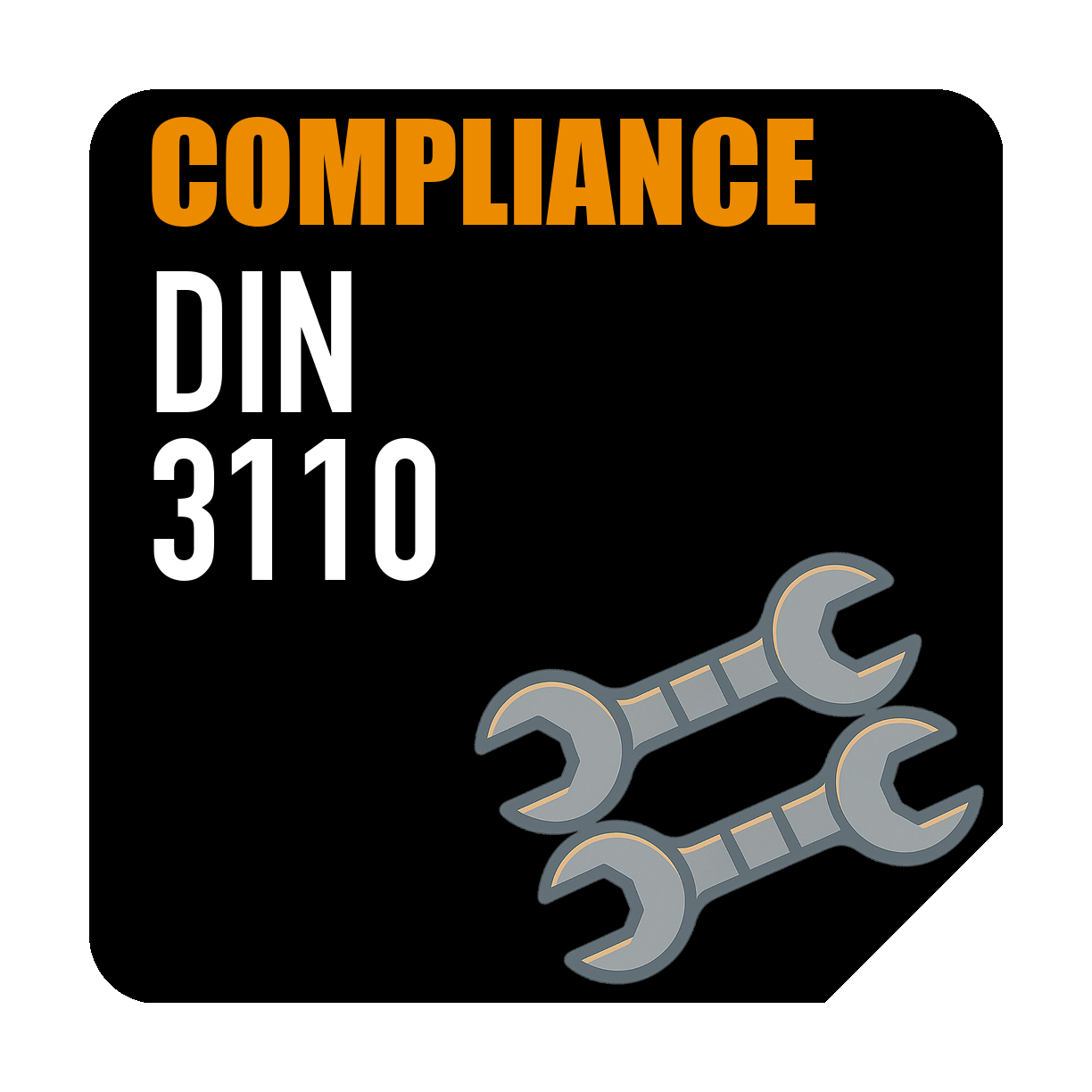 Conformidade com Padrão DIN 3110