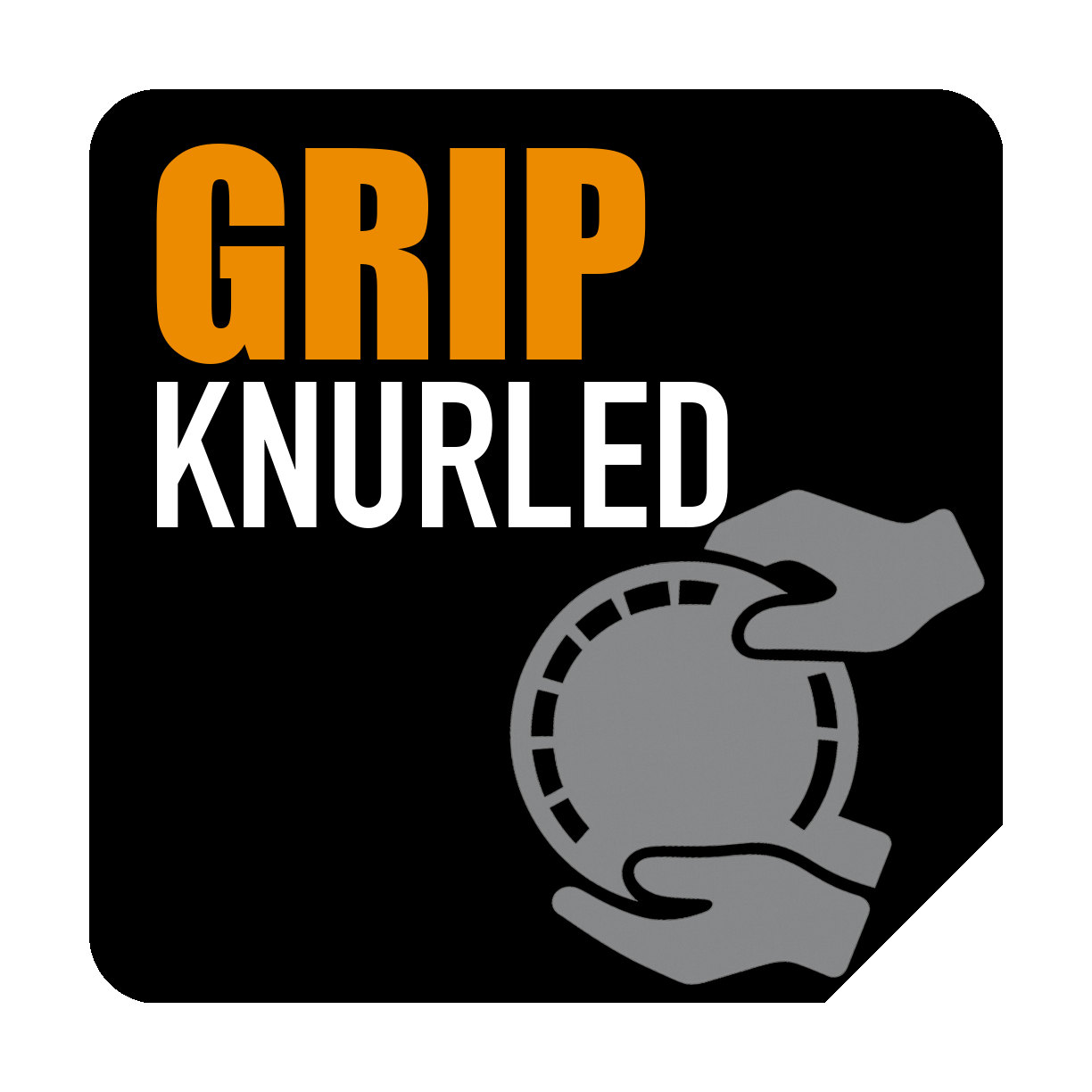 Agarre de superficie y borde estriado