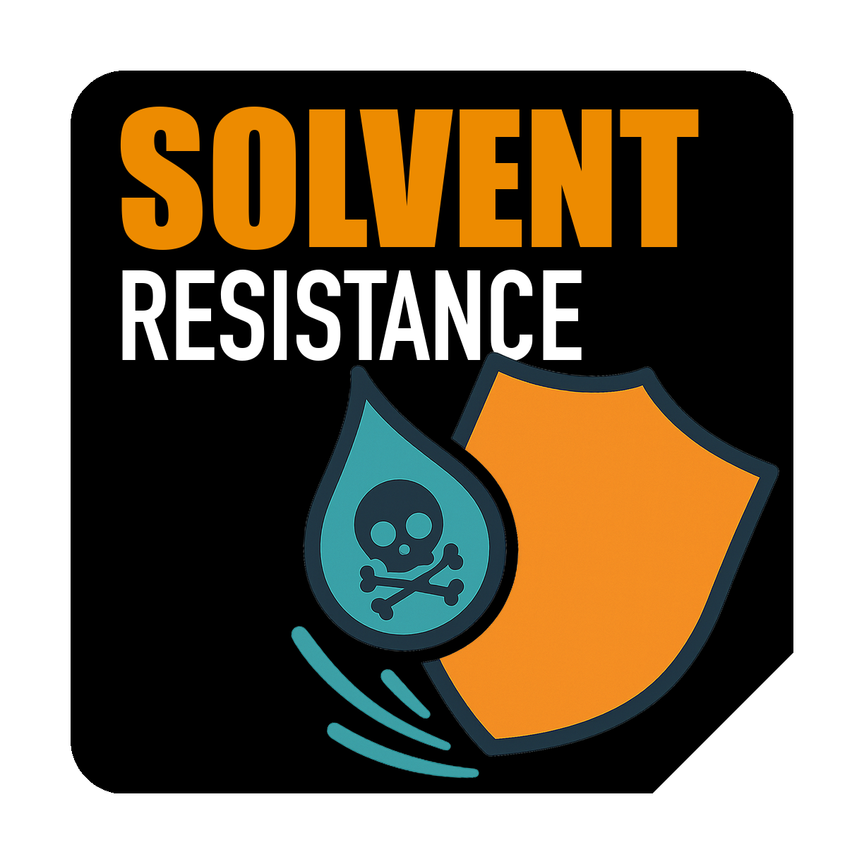 Lösungsmittelbeständig