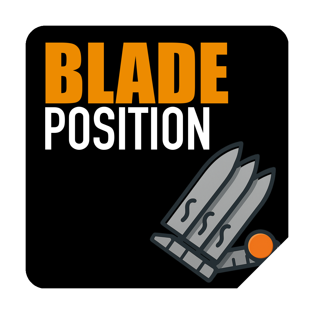 Klingenposition einstellbar