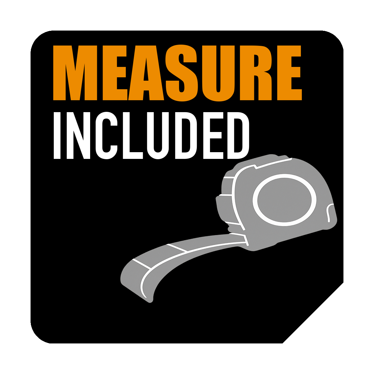 Cinta métrica incorporada